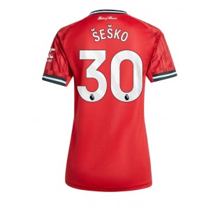 Manchester United Benjamin Sesko #30 Replika Hemmatröja Damer 2025-26 Kortärmad